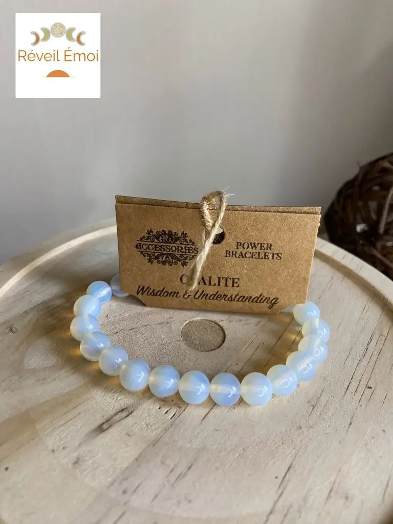 Bracelet de puissance Opalite - Sagesse et Compréhension
