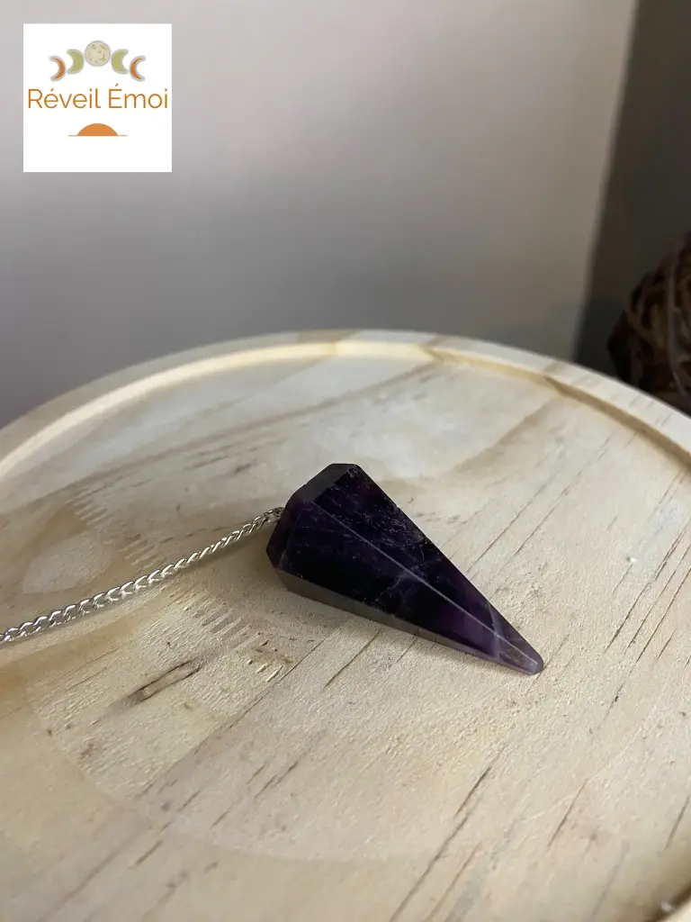 [PDF-AM6]  Pendule Améthyste conique 6 faces