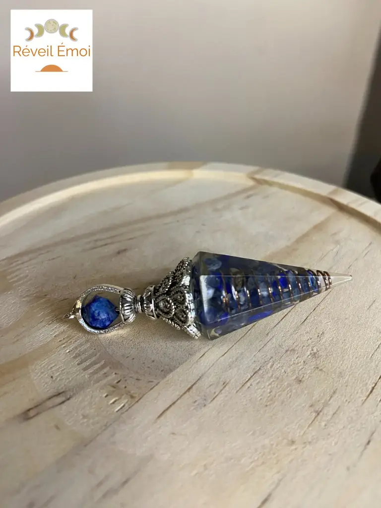 [PDFC-LAP] Pendule Orgonite Lapis Lazuli 6 faces