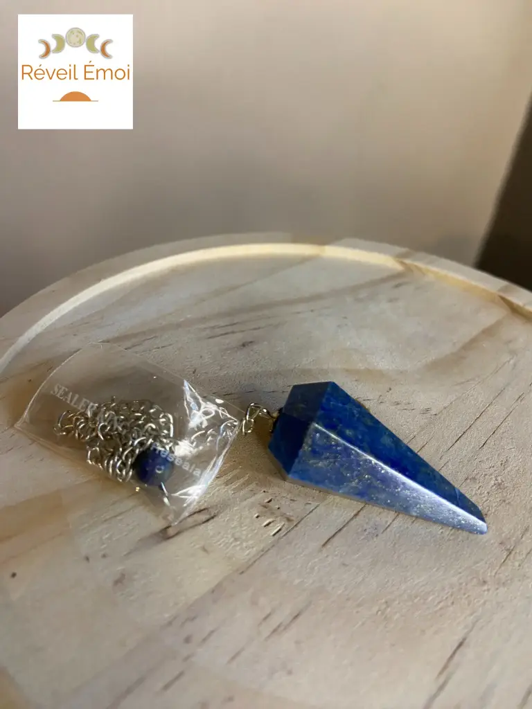 [PDF-LAP6] Pendule Lapis Lazuli Conique 6 faces
