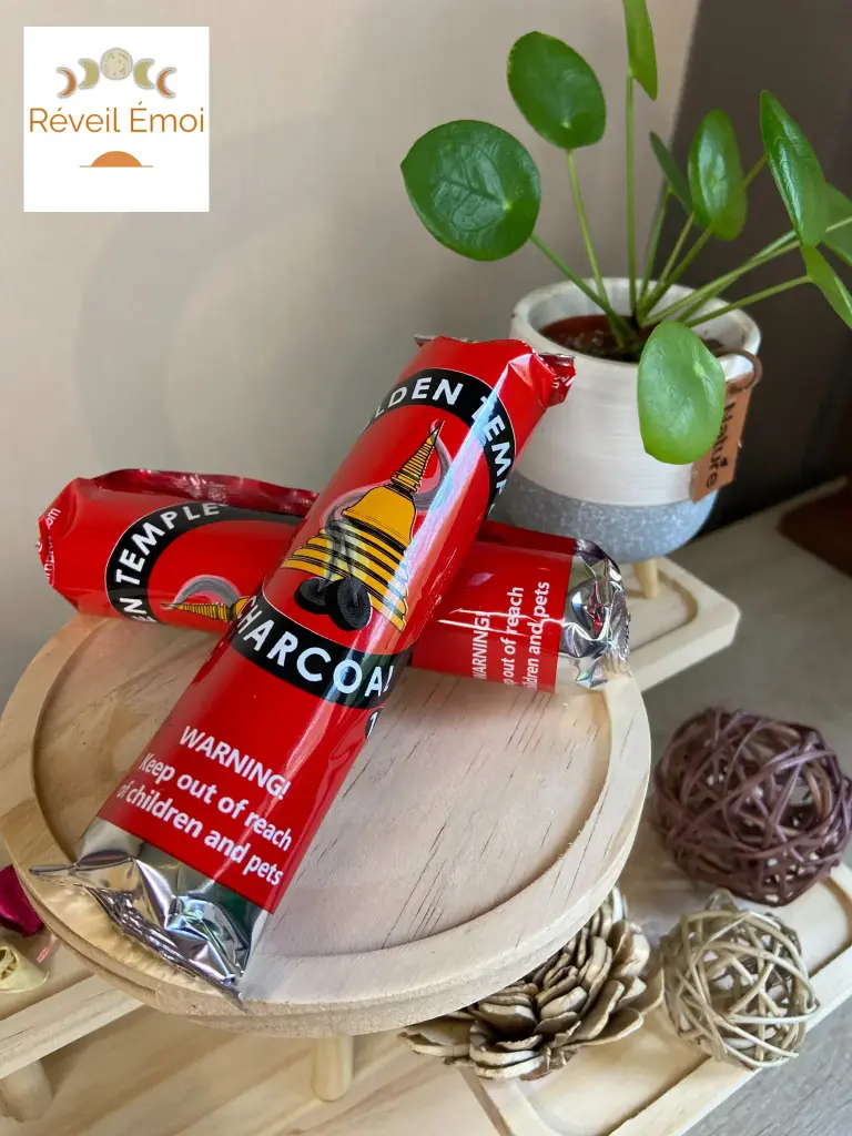 Tablettes de charbon de bois Golden Temple