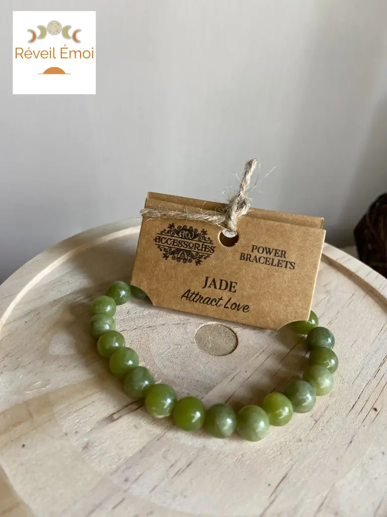 Bracelet de puissance Jade - Attraction Amoureuse