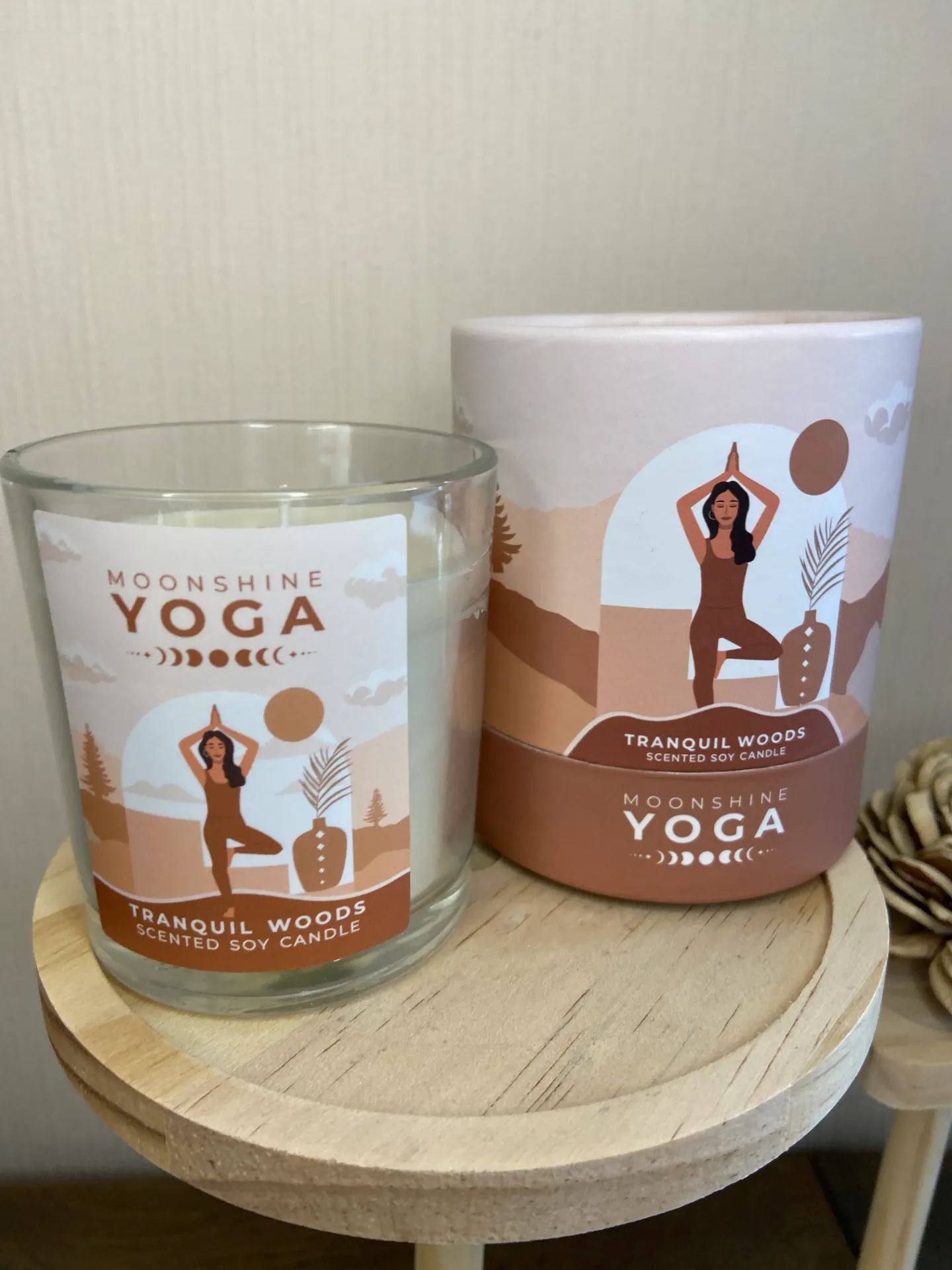 Bougie en cire de soja Moonshine Yoga Forêts Tranquilles
