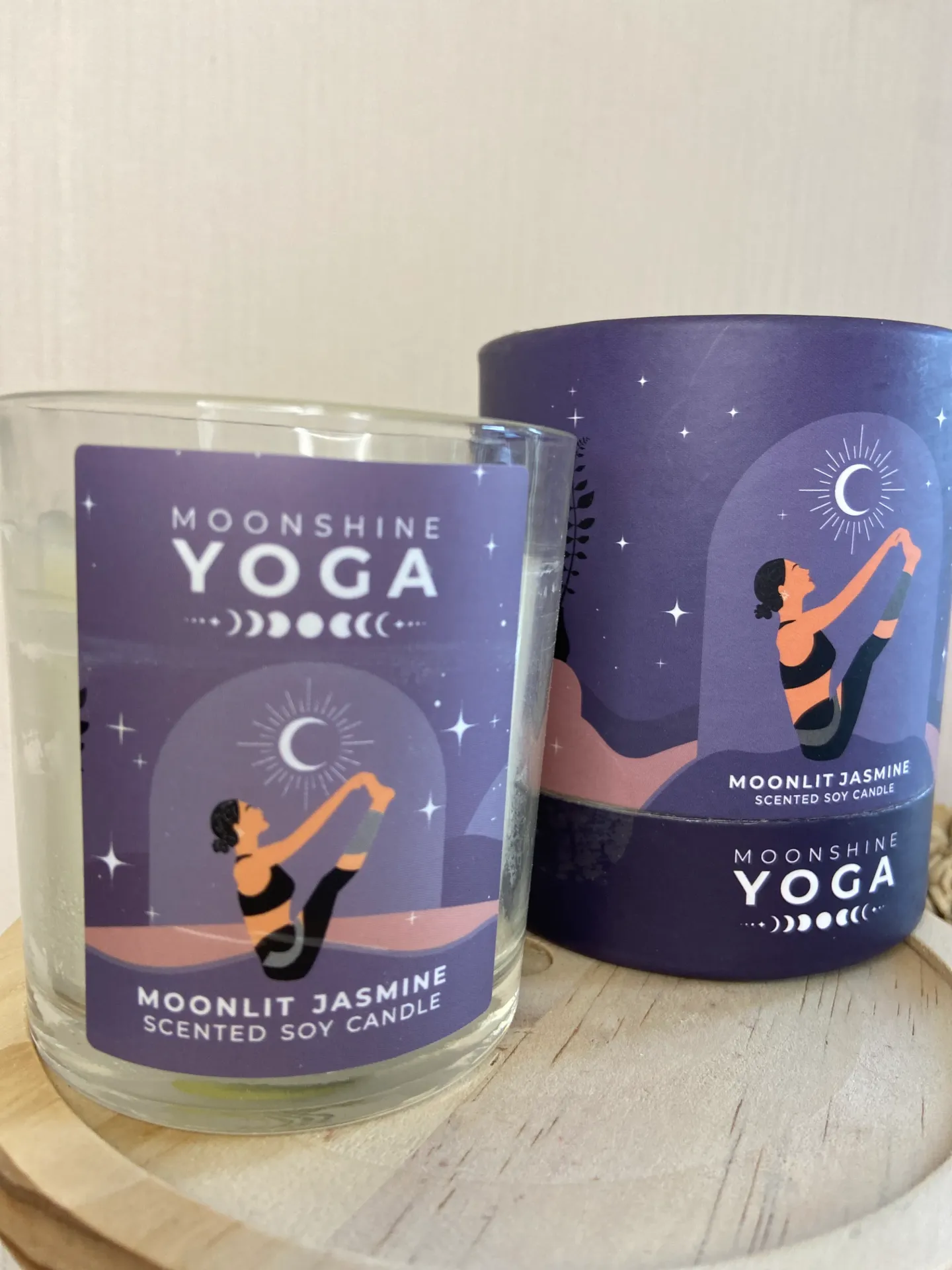 Bougie en cire de soja Moonshine Yoga Jasmin de Nuit