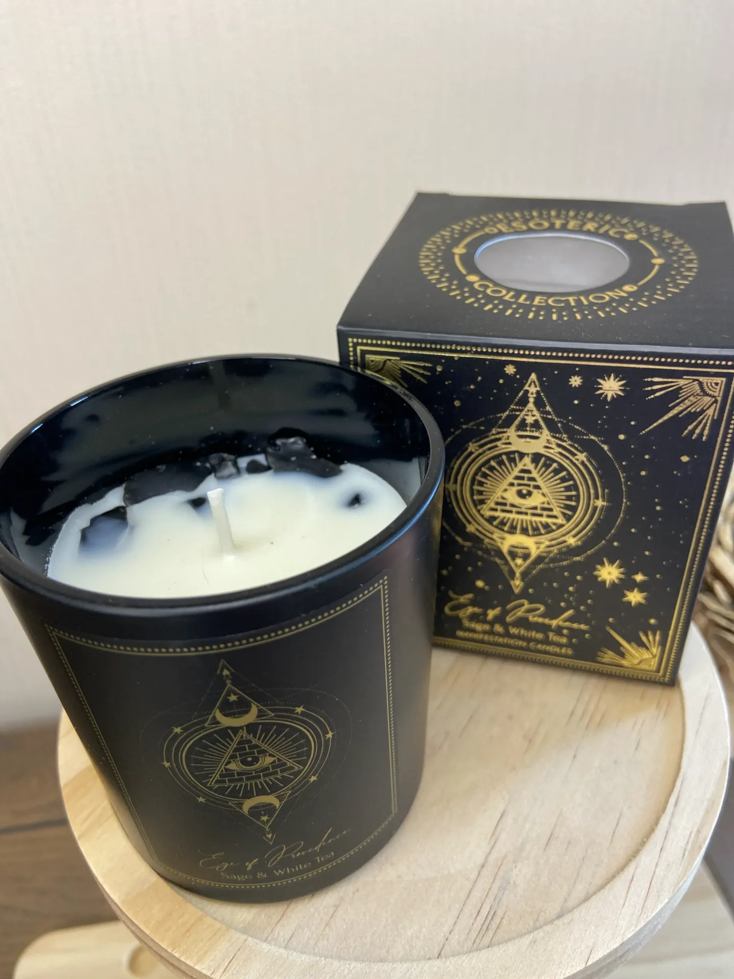 Bougie d'intention Eye of providence en verre