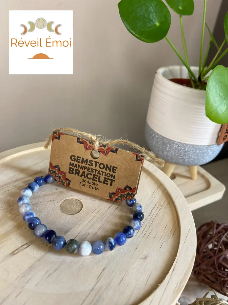 [MANB-11] Bracelet de Manifestation - Sodalite - Vérité