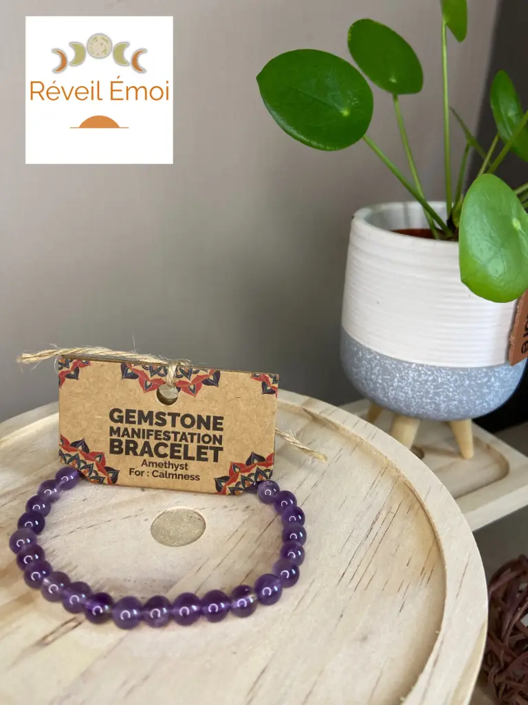 Bracelet de Manifestation - Améthyste - Calme
