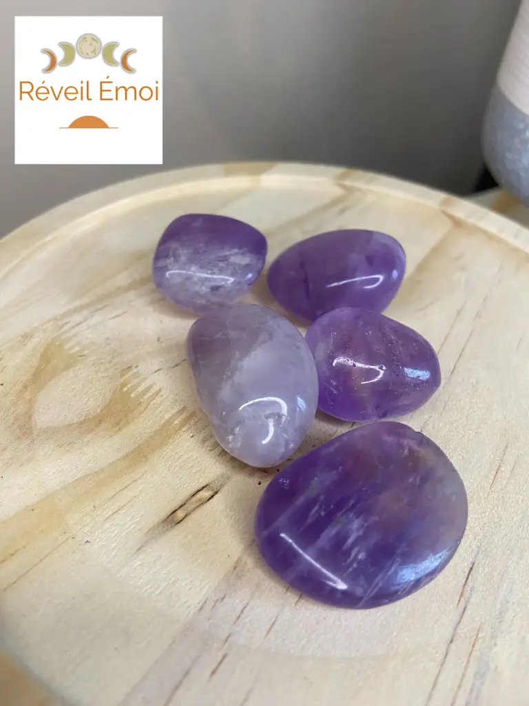 Améthyste pierre roulée moyenne