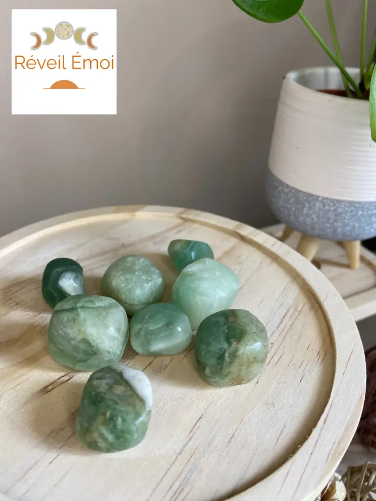 Fluorite verte pierre polie