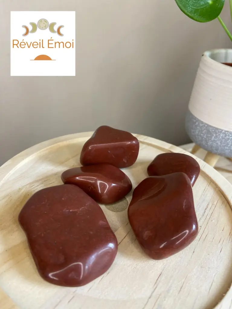 Jaspe Rouge pierre polie