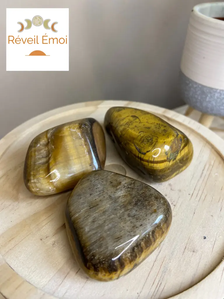 Œil de Tigre pierre polie