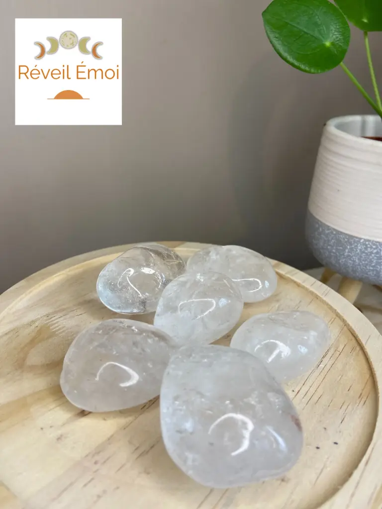Cristal de Roche pierre polie