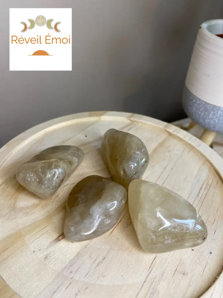 Citrine pierre polie