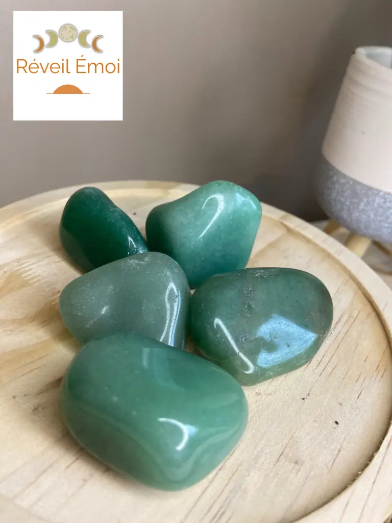 Quartz Vert pierre polie