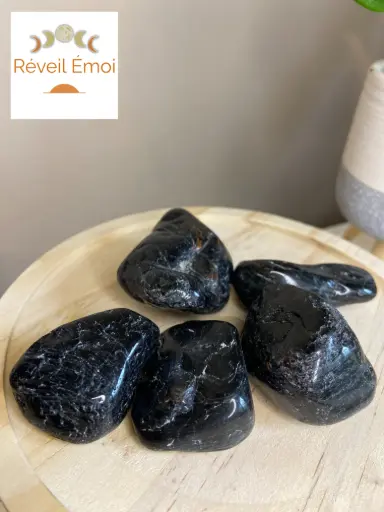 [TOU-01] Tourmaline noire pierre polie